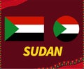 Can Cameroon 2021 Sudan Flags Group D African Cup Football Teams