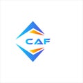 CAF abstract technology logo design on white background. CAF creative initials let Royalty Free Stock Photo