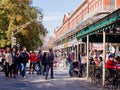 CafÃ Du Monde in the French Quarter of New Orleans