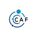 CAF letter logo design on white background. CAF creative initials letter logo concept. CAF letter design Royalty Free Stock Photo