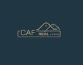 CAF Real Estate and Consultants Logo Design Vectors images. Luxury Real Estate Logo Design Royalty Free Stock Photo