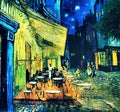 CafÃ© Terrace at Night is an 1888 oil painting by Dutch artist Vincent van Gogh. Royalty Free Stock Photo