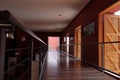 Cafayate, Province of Salta, Argentina - November 7 2022: view of an indoor walkway at wine museum