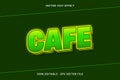 Cafe Vector Text Effect