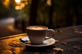Cafe ambiance with blurred bokeh, vibrant scene, aromatic coffees, indulgent pastries, cozy lighting