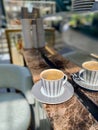 Cafe Americano served at Coffee Bar . Ready to Drink Royalty Free Stock Photo