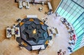 Cafe around the fountain, Islamic Art Museum, Doha, Qatar Royalty Free Stock Photo