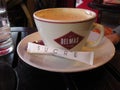 Coffee and Sugar in a French Cafe, Paris, France