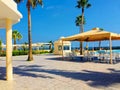 Cafe on the beach, in the ocean. Dominican Republic, Seychelles, Caribbean, Bahamas. Relax on a remote paradise beach