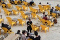 A cafe in the beach of TelAviv Royalty Free Stock Photo