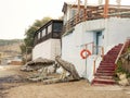 cafe on the beach , the village of Scaletta