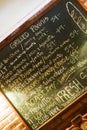 Cafe chalkboard Royalty Free Stock Photo