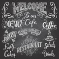 Cafe chalkboard hand-lettering