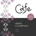 Cafe corporate style. Royalty Free Stock Photo