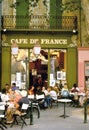 Cafe de France at the place de la Liberte Royalty Free Stock Photo