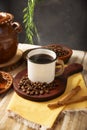 homemade coffee cup cafe de olla mexico Royalty Free Stock Photo
