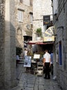 Cafe in Diocletian`s Palace, Split, Croatia Royalty Free Stock Photo