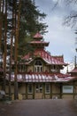 Cafe Harjupaviljonki in Heinola, Finland in May Royalty Free Stock Photo