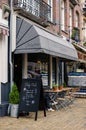 Cafe `Hartje Oost` in Javastraat street, Amsterdam, Netherlands. Outside street view.