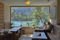 Cafe at Lake Bled in Slovenia.