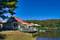 Cafe on Lake Daylesford, Victoria, Australia. Royalty Free Stock Photo