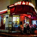 Cafe Les doux moulins. Paris Royalty Free Stock Photo