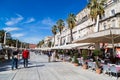 Split`s famous Riva waterfront Royalty Free Stock Photo