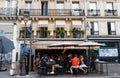 Cafe Livres is traditional French cafe located in Les Halles district in Paris., France. Royalty Free Stock Photo