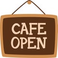Cafe Open Hanging Board