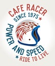 Cafe racer helmet