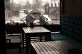 Cafe rain cozy