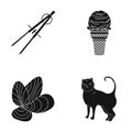 Cafe, rest, architecture and other web icon in black style., animal, home, care, icons in set collection.