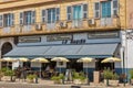 Cafe restaurant Le Marina exterior in Bastia. Corsica, France Royalty Free Stock Photo