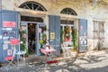 Cafe restaurant in the old souk of Douma, traditional Lebanese village, Lebanon