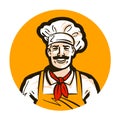 Cafe, restaurant vector logo. diner, cook, chef icon