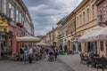 Cafe Restaurants in Street in Novi Sad Royalty Free Stock Photo