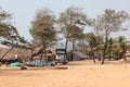 Cafe on the sandy beach