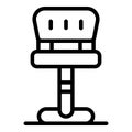 Cafe seat icon outline vector. Bar stool