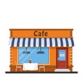 Cafe shop exterior.