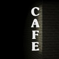 Cafe sign Royalty Free Stock Photo