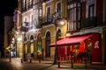 Cafe and square in Valladolid Royalty Free Stock Photo