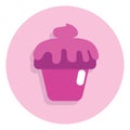 Cafe sweet muffin, icon