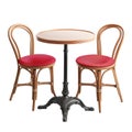 Cafe table isolated on transparent background Royalty Free Stock Photo