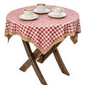 Cafe table isolated on transparent background Royalty Free Stock Photo