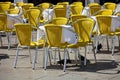 Cafe tables in Venice Royalty Free Stock Photo