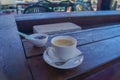 Cafe terrace morning Royalty Free Stock Photo