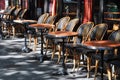 Cafe terrace in Paris Royalty Free Stock Photo