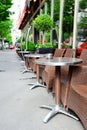 Cafe terrace in Paris Royalty Free Stock Photo