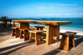 Cafe on a tropical beach Royalty Free Stock Photo