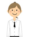 Smiling female cafe staff Royalty Free Stock Photo